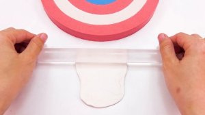 Щит Капитана Амераки! Как сделать его из кинетического песока ASMR