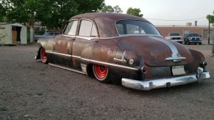 Bagged 1951 Pontiac eight.