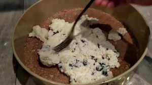 насыпной пирог с творогом