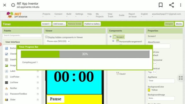How to create TIMER APP with mit app inventor (part2) смотреть онлайн