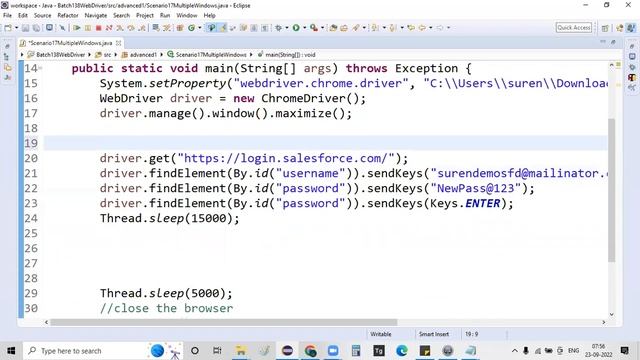 Handling Multiple Windows Part 1 | WebDriver Tutorial in Telugu