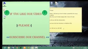 How to make a computer virus  free using notepad