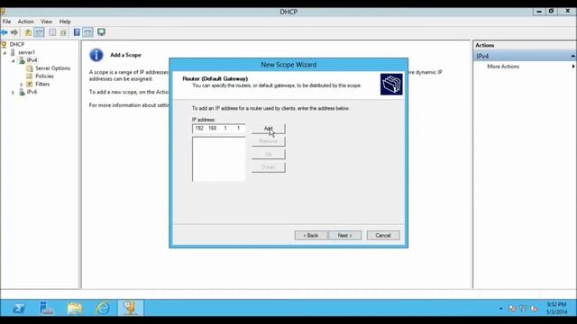 DHCP Install and Configuration in Windows server 2012 смотреть онлайн