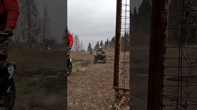 Совместные поездки квадро и мото эндуро. смотреть онлайн