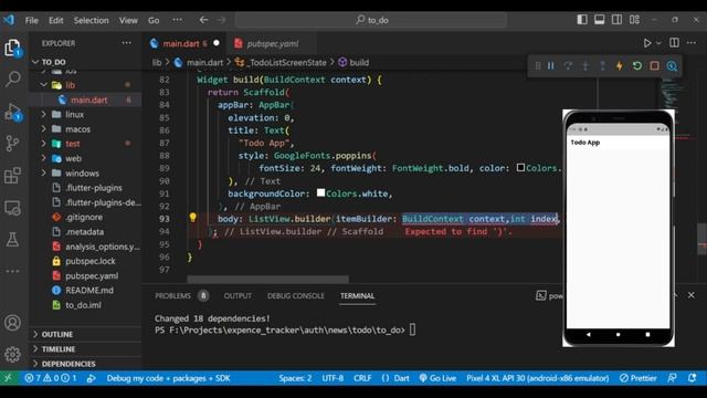 To Do Application With Flutter | Flutter Projects