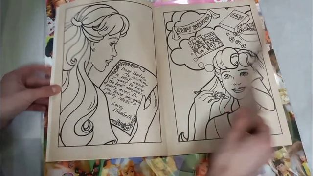 Barbie 1997 Coloring Book Slumber Party Fun & 1992 Barbie Doll смотреть онлайн