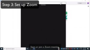 Step3: Set up Zoom. NewParole tutorial Windows