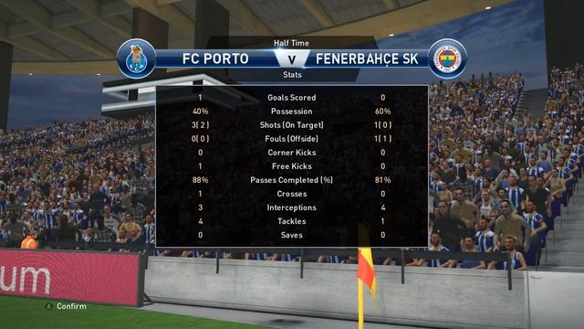 FC Porto vs Fenerbahce SK, Estádio do Dragao, PES 2016, PRO EVOLUTION SOCCER 2016, Konami смотреть онлайн