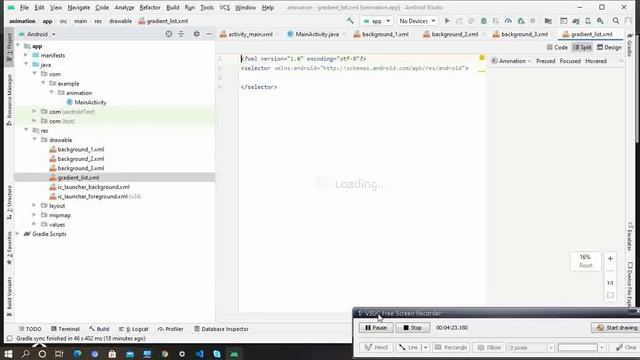 android studio tutorial | create animation in android studio | android studio смотреть онлайн