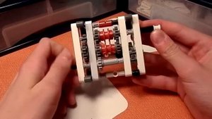 лего 4 х ступенчатая коробка передач/Lego 4-speed gearbox