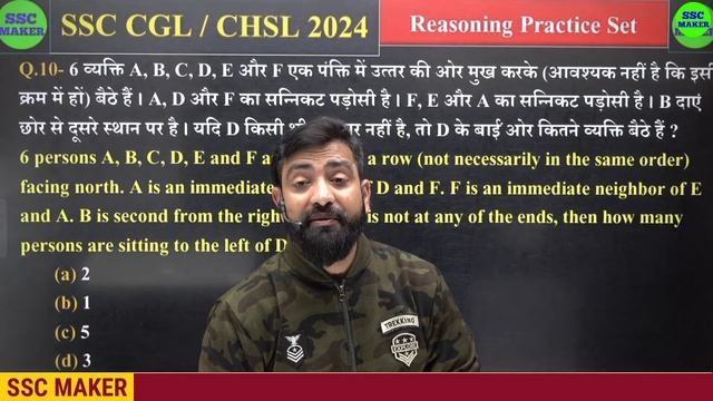 Reasoning Practice Set 01 For SSC CGL, CHSL, MTS, CPO 2024 | Reasoning Short trick by Nikhil Sir