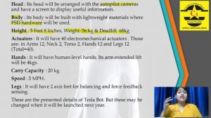 The Tesla Bot - The Ultimate Humanoid Robot Explained in detail by Anshul Ma'am