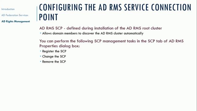 CT 320 Unit5 B Rights Management Services смотреть онлайн
