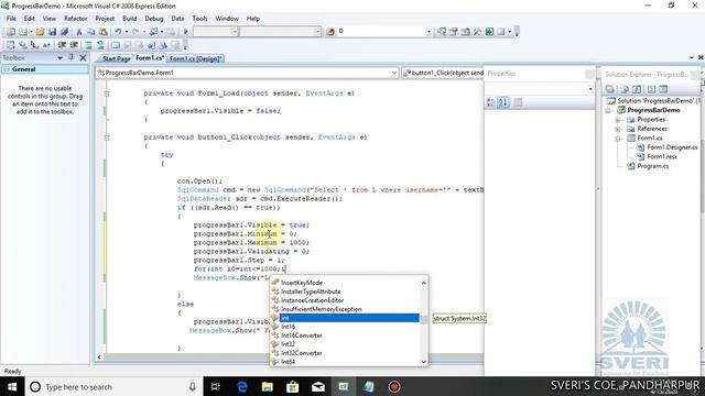Progress Bar in C#.Net with Login Form смотреть онлайн