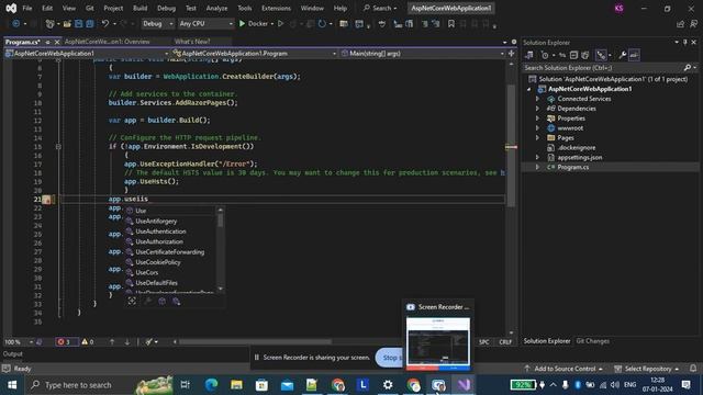 dotnet framework and core aspnet difference with flow and blazor