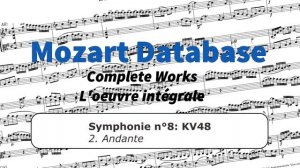 MOZART: SYMPHONY 8 - KV 48