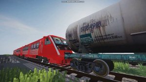 майнкрафт поезд с ра2