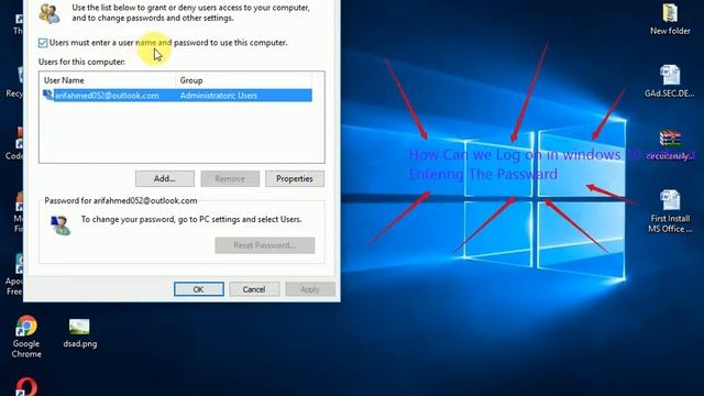 Log On Your System in Windows 10 Without Entering The Passward смотреть онлайн