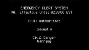 Emergency alert system civil danger warning
