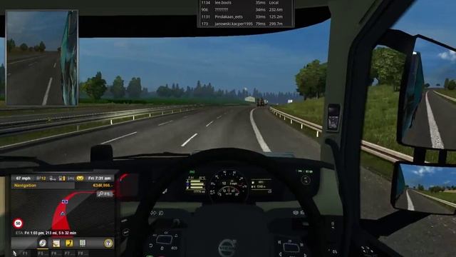 Euro Truck Simulator 2 Multiplayer ETS2MP Aalborg to Dusseldorf смотреть онлайн