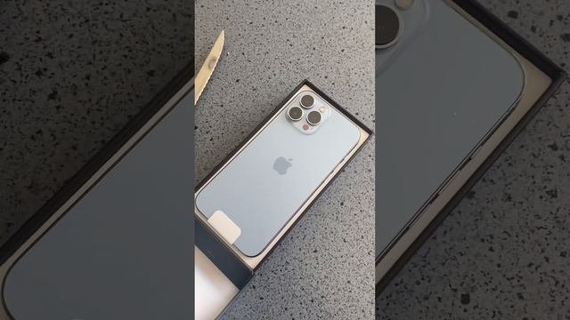 苹果pro Max13 开箱 山峰蓝 超早