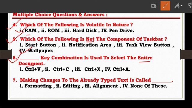 Sample Multiple Choice Questions Answers For Exam | Class : 4 | Subject : Computer смотреть онлайн
