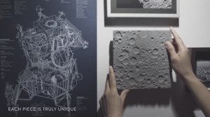 Лунная поверхность из бетона от Deskspace