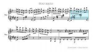 🎶 Bad Apple  🎸🎸