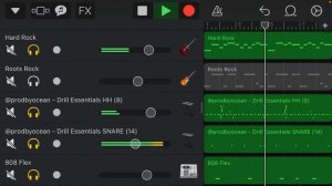 Hard Rock Type Drill Beat - (Prod.4IMH) | 8 Bar Vibes | - GarageBand iOS