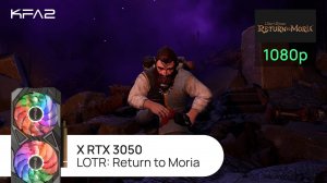 KFA2 X GeForce RTX 3050 Black | The Lord of the Rings: Return to Moria | 1080p (Full HD) разрешение