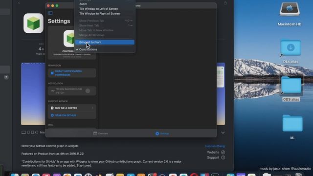 {MAC} Developer Tools Mac App Store: Contributions for GitHub (Basic Overview)