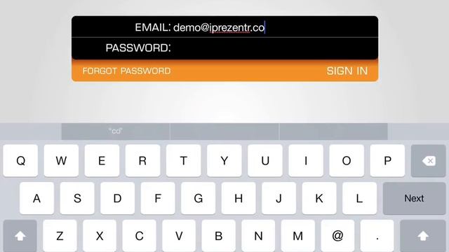 1 Login to iPrezentr iPad смотреть онлайн