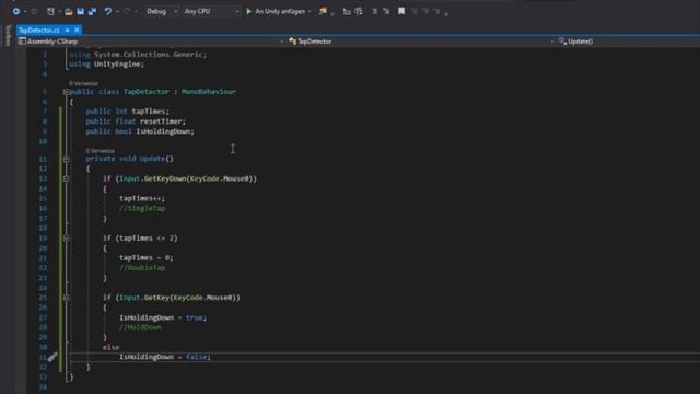Unity SINGLE, DOUBLE and LONG mouse click Tutorial || SkillBased Tutorials