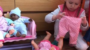 Злата и её куклы, играем с baby born, бэби бон, играем вместе