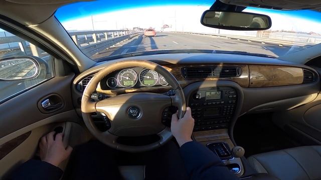2005 Jaguar S-type (2.5 AT 200HP) POV test drive смотреть онлайн