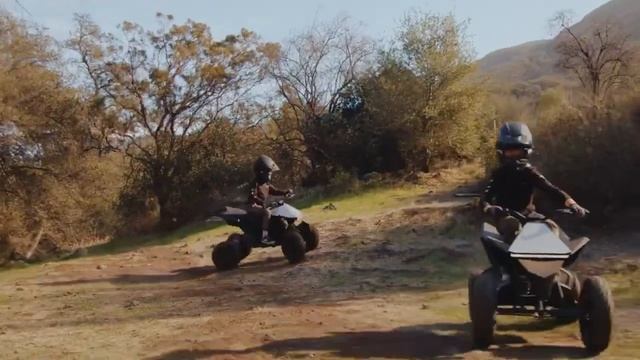 Tesla Cyberquad for kids is here! смотреть онлайн