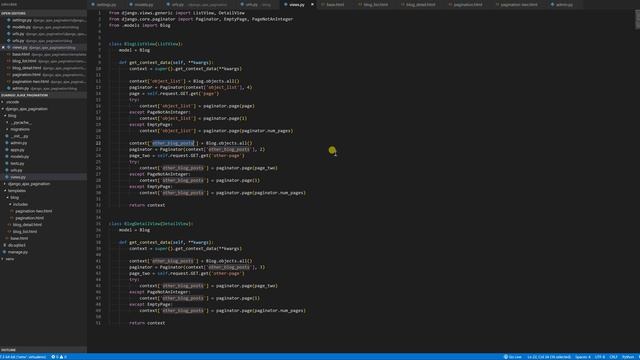 Pagination (постраничная навигация) в Django с помощью Ajax