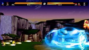 Sonic and Shadow vs Goku and Vegeta | Sonic Battle MUGEN