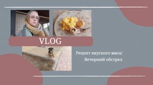 VLOG Рецепт вкусного мяса🥩 Вечерний обстрел