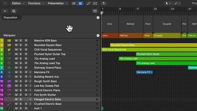Tutoriel Logic Pro : les marqueurs d'arrangement dans Logic