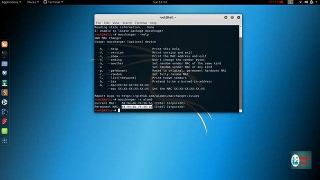 Learn Ethical Hacking : Change and hide any Physical Mac address using Kali Linux | Part - 6