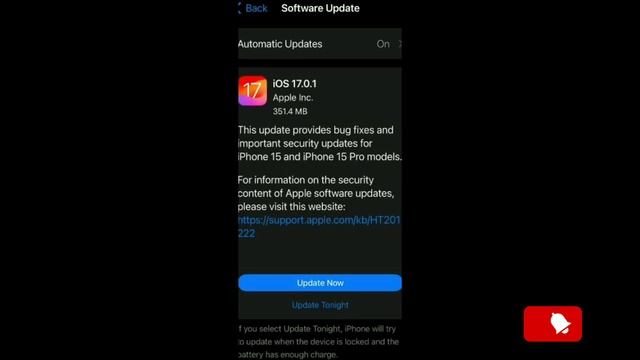 iOS 17.0.1 Update | "Don't download" | Security Update #iosupdate #iphone