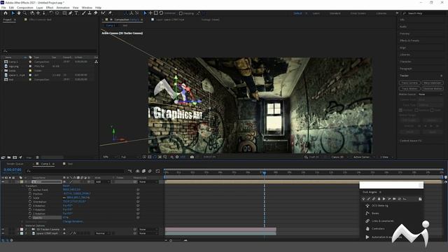 After effects 3D camera tracking #aftereffects #aftereffectstutorials  #creativeart