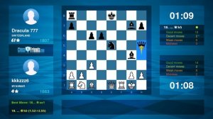 Chess Game Analysis: kkkzzz6 - Dracula 777 : 1-0 (By ChessFriends.com)