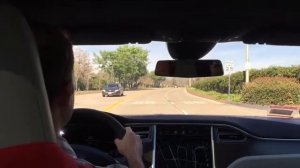 Tesla model D test drive