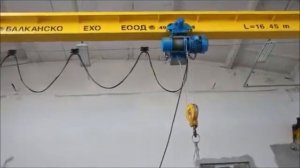 Работа крана и тельфера