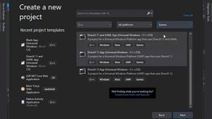 C++ DirectX in Visual Studio 2019 | Getting Started