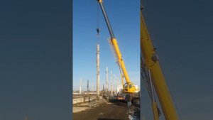 Работа китайского крана XCMG