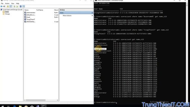 [LAB 10.6] Creat SID with CMD And PowerShell on Windows 10 смотреть онлайн