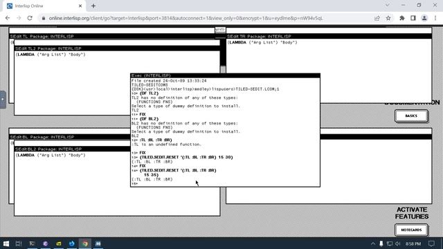 Interlisp TILED-SEDIT tiling wm/tool for sedit windows only смотреть онлайн